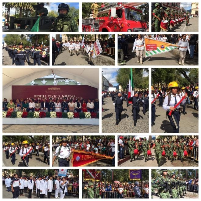 Encabeza Jerónima Toledo desfile Cívico-Militar en San Cristóbal