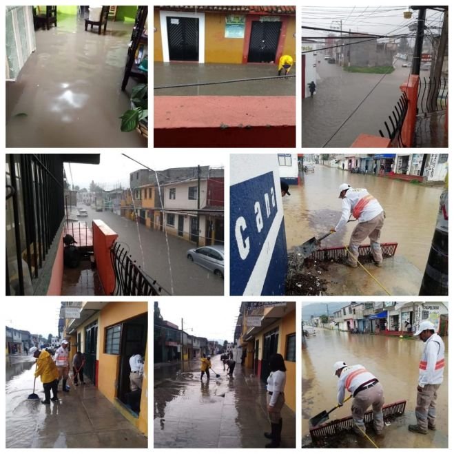 Encharcamientos y aguas negras en viviendas deja torrencial lluvia en San Cristóbal