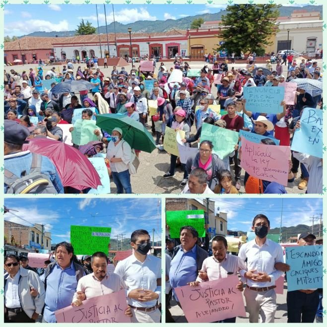 Evangelicos marchan para pedir la liberación del pastor Alejandro Jiménez
