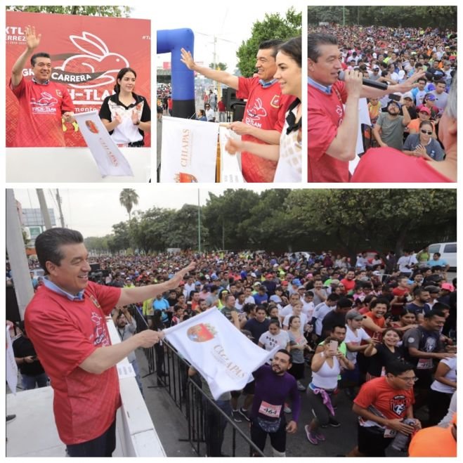 Ante más de 5 mil personas, inaugura Rutilio Escandón Primera Gran Carrera Tuchtlán 2019