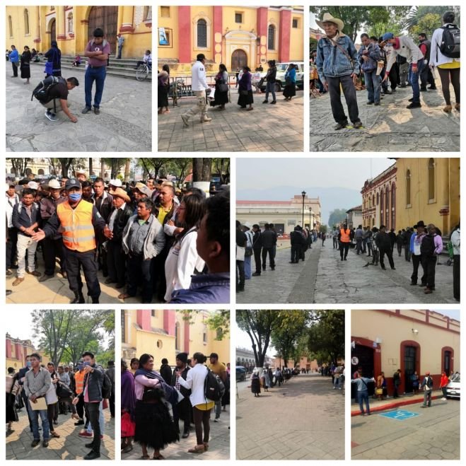  Ayuntamiento de San Cristóbal aplica medidas de prevención contra COVID-19 en pagos de apoyos federales a comunidades