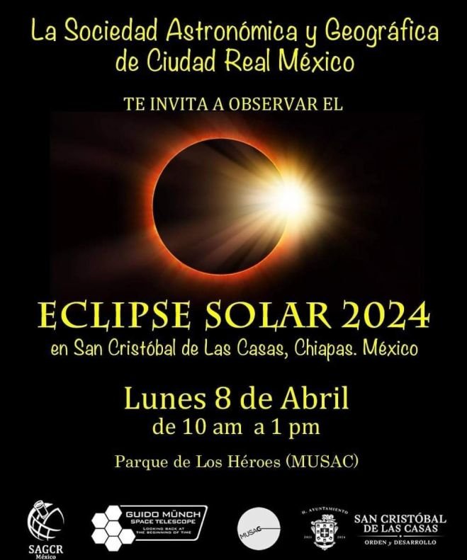 Realizarán actividades para la observación segura del eclipse solar