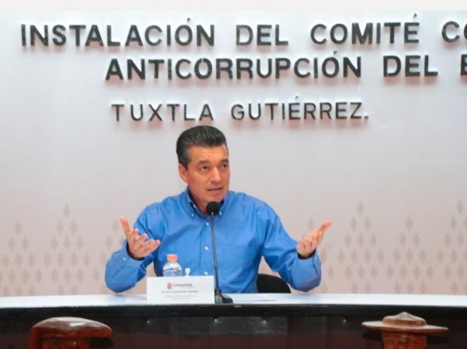 Instala Rutilio Escandón Comité Coordinador del Sistema Anticorrupción del Estado de Chiapas