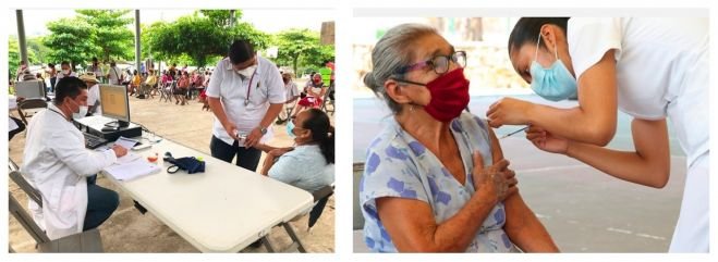 Se cumple meta de vacunación a personas adultas mayores en Tuxtla Gutiérrez