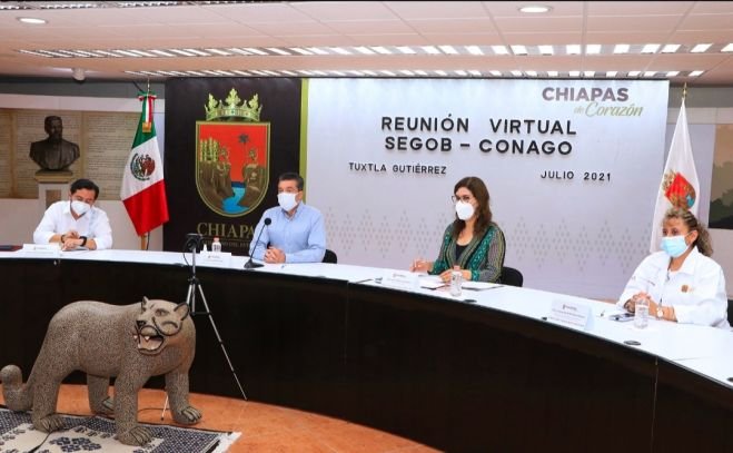 Junto a la Federación, Chiapas da seguimiento a la Estrategia Nacional de Vacunación