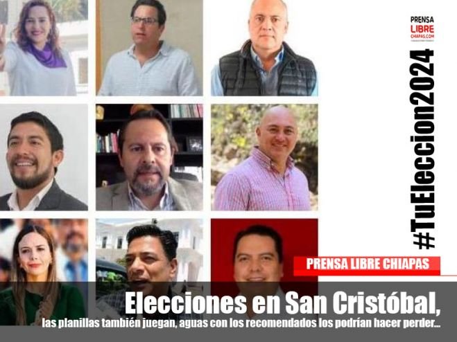 Elecciones en San Cristóbal, las planillas también juegan, aguas con los recomendados los podrían hacer perder…
