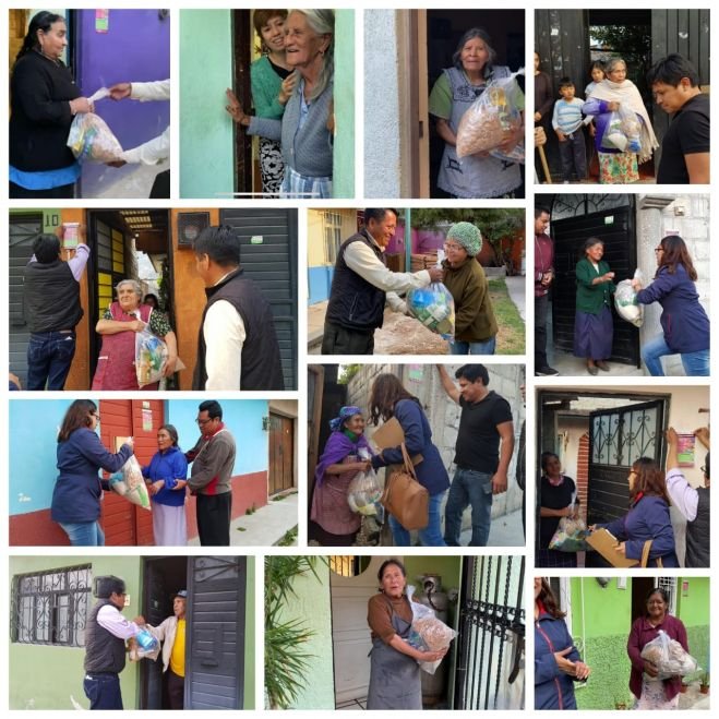 Entrega Ayuntamiento de San Cristóbal apoyo alimentario a adultos mayores en extrema vulnerabilidad 