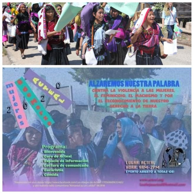 Invitan a hombres y mujeres a participar el 8 de marzo en una ceremonia religiosa en Chenalhó