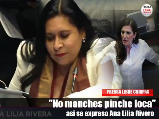 &quot;No manches pinche loca&quot; asi se expreso Ana Lilia Rivero Presidenta del Senado