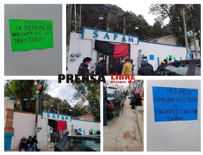 Inician huelga trabajadores sindicalizados de Sapam