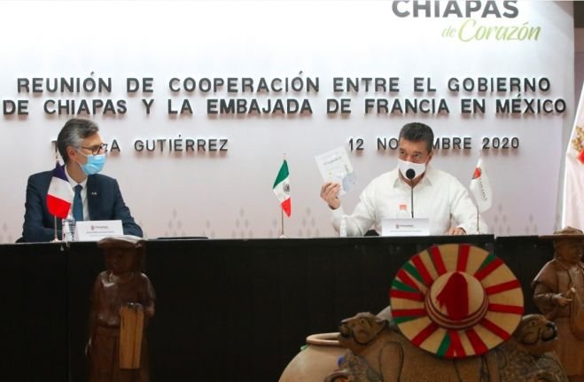 RUTILIO ESCANDÓN Y EMBAJADOR DE FRANCIA EN MÉXICO REFRENDAN LAZOS DE AMISTAD Y COOPERACIÓN