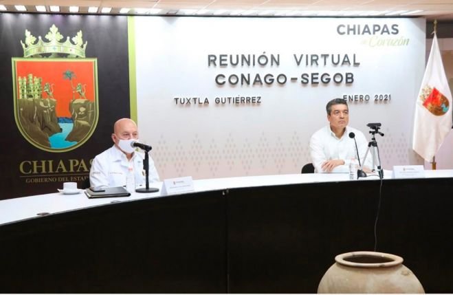 GOBERNADOR DE CHIAPAS PARTICIPA EN REUNIÓN VIRTUAL ENTRE CONAGO Y EL GOBIERNO DE MÉXICO