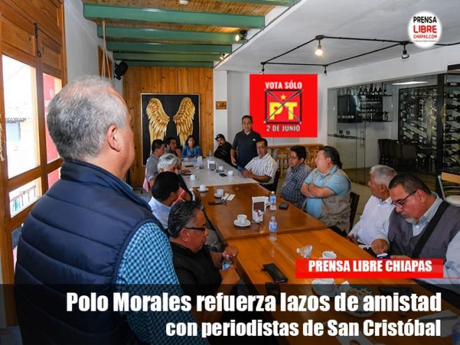 Polo Morales refuerza lazos de amistad con periodistas de San Cristóbal 