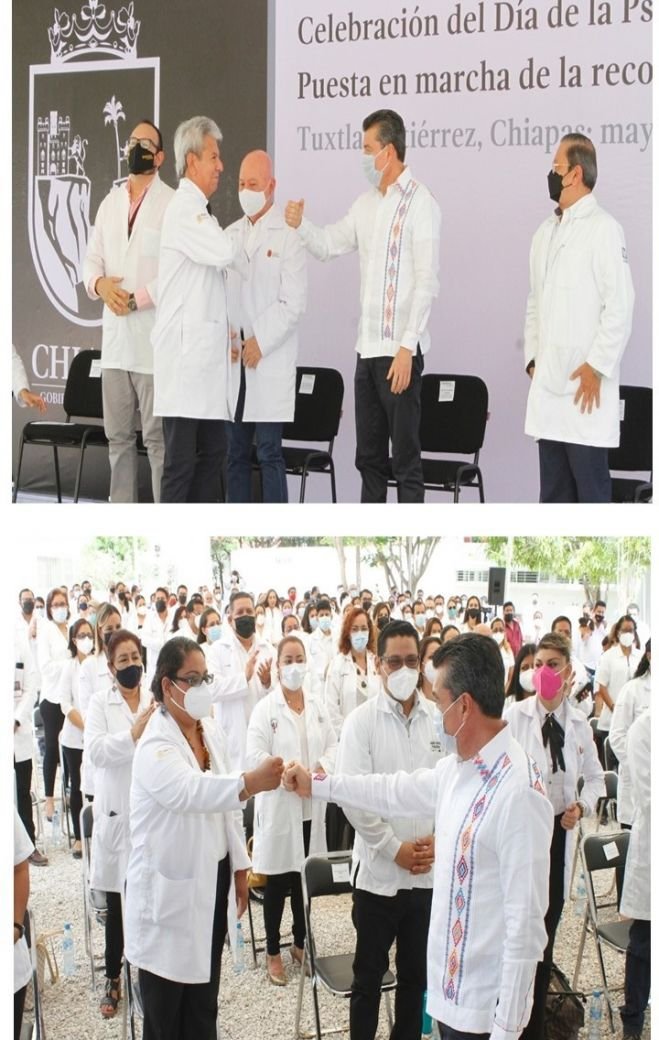 Entregan reconocimientos a psicólogas y psicólogos de Chiapas por su labor ante la pandemia
