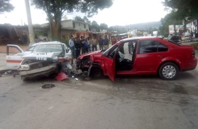 Un lesionado y pérdidas materiales deja accidente de tránsito
