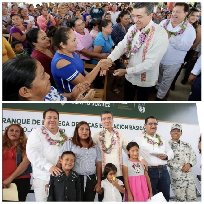 En Villaflores, constata Rutilio Escand&oacute;n Cadenas arranque de la entrega Becas para el Bienestar &ldquo;Benito Ju&aacute;rez