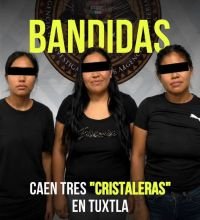 CAEN TRES BANDIDAS EN TUXTLA; ROBARON Y AMENAZARON CON UN ARMA 