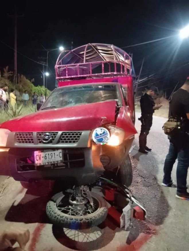 Fuerte accidente en la carretera Ocosingo-Altamirano