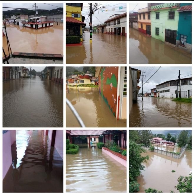 Más de 200 familias afectadas por las inundaciones en San Cristóbal de Las Casas 