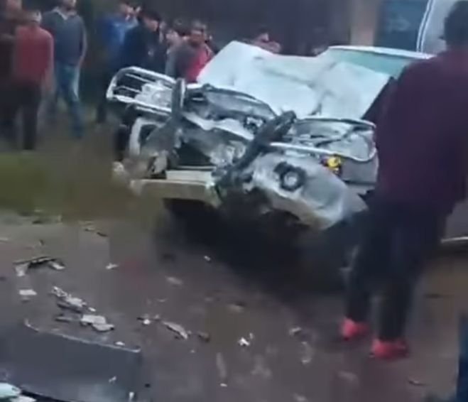 Fuerte choque deja un lesionado en la salida Oxchuc–Ocosingo