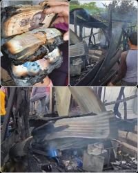 Incendio consume vivienda en Chenalhó