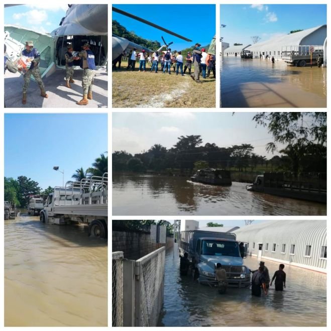 SE ACTIVA PLAN MARINA FASE DE AUXILIO ANTE AFECTACIONES EN ZONA NORTE DE CHIAPAS POR “ETA” Y FRENTE FRÍO 11