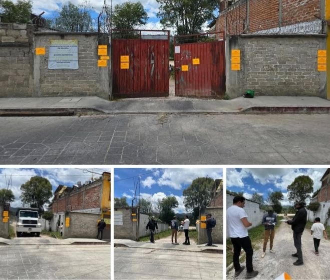 Clausura Desarrollo Urbano lotificación irregular en San Cristóbal