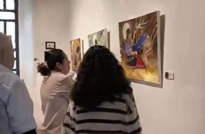 Presentan exposici&oacute;n pict&oacute;rica &ldquo;Saberes Ancestrales&rdquo;