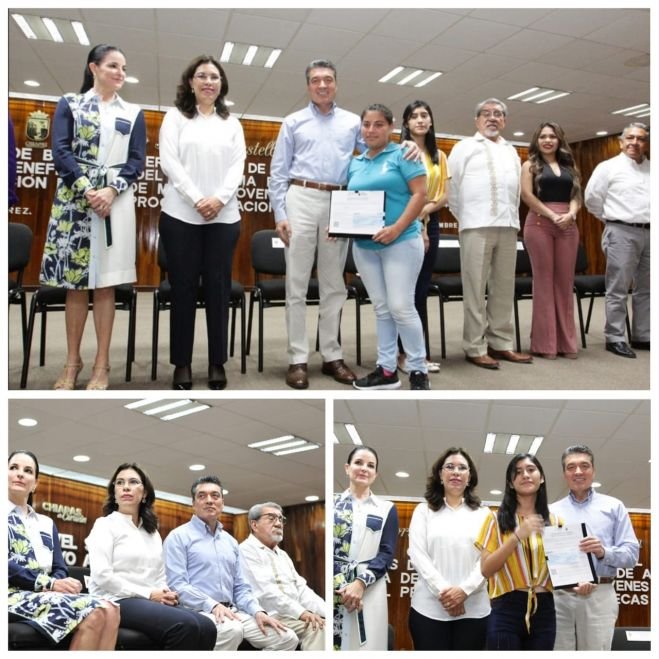 Rutilio Escand&oacute;n entrega becas y certificados de secundaria a madres j&oacute;venes y j&oacute;venes embarazadas