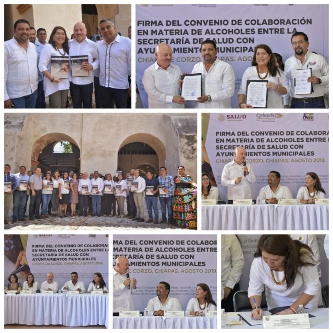 FIRMAN AYUNTAMIENTO DE SAN CRIST&Oacute;BAL Y SECRETAR&Iacute;A DE SALUD CONVENIO EN MATERIA DE ALCOHOLES