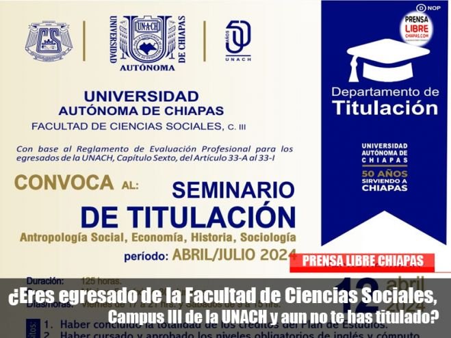Seminario de Titulación en la Facultad de Ciencias Sociales, Campus III-UNCH