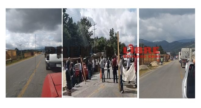 REALIZAN BLOQUEO-BOTEO EN EL TRAMO SAN CRISTÓBAL-TEOPISCA