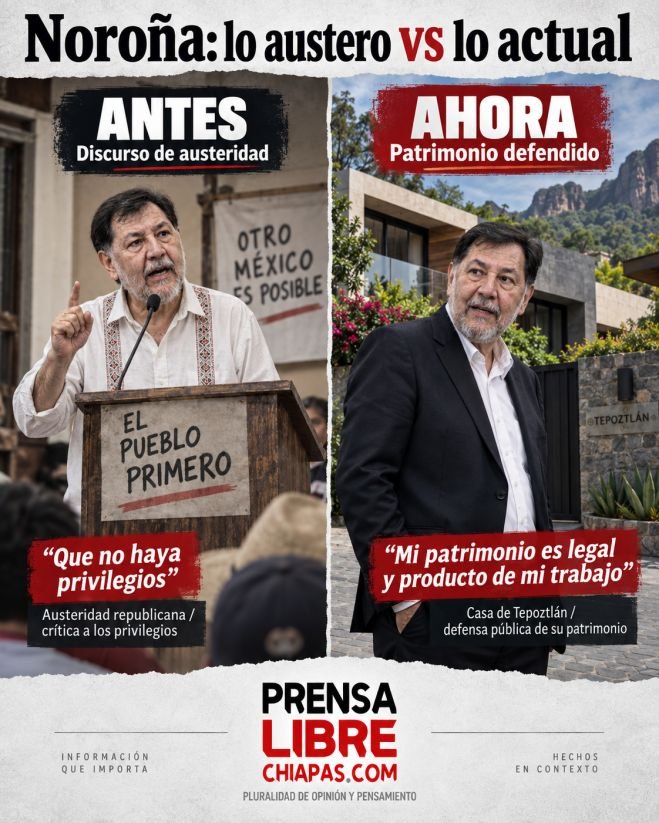 Noro&ntilde;a: cuando la austeridad cambia de significado