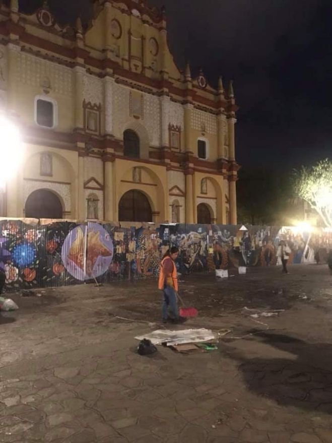 Mocri levanta plantón de la Plaza Catedral en San Cristóbal de Las Casas
