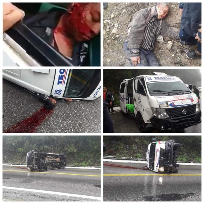 Volcadura deja varios lesionados 