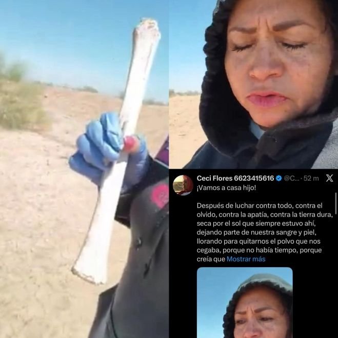 Madre buscadora Ceci Flores anuncia que localiz&oacute; los restos de su hijo 