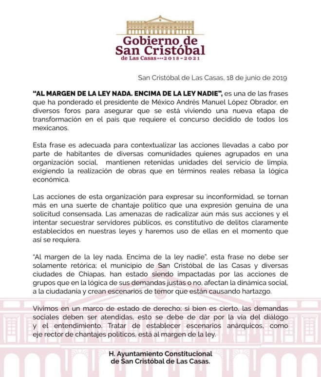 “Al margen de la ley nada. Encima de la ley nadie&quot;