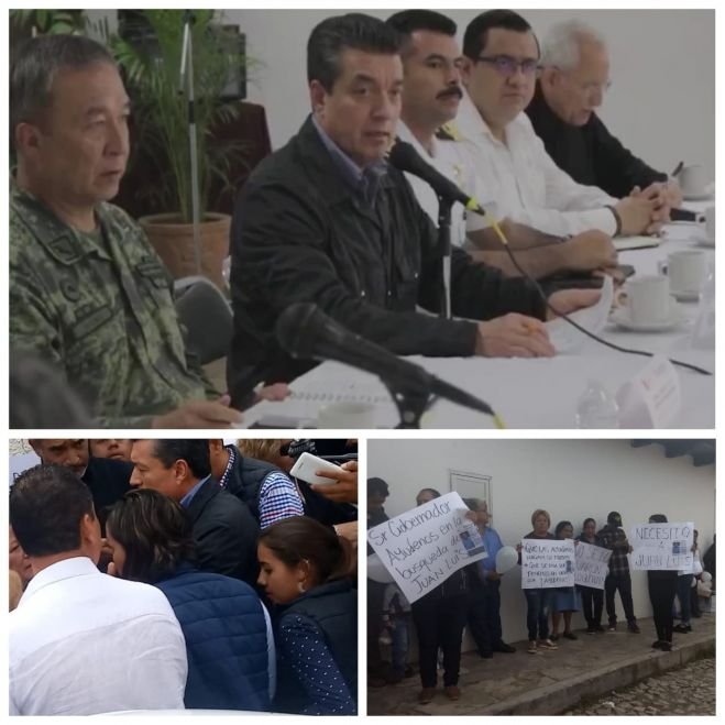 Gobernador atiende a familiares de Juan Luis secuestrado desde hace 15 días