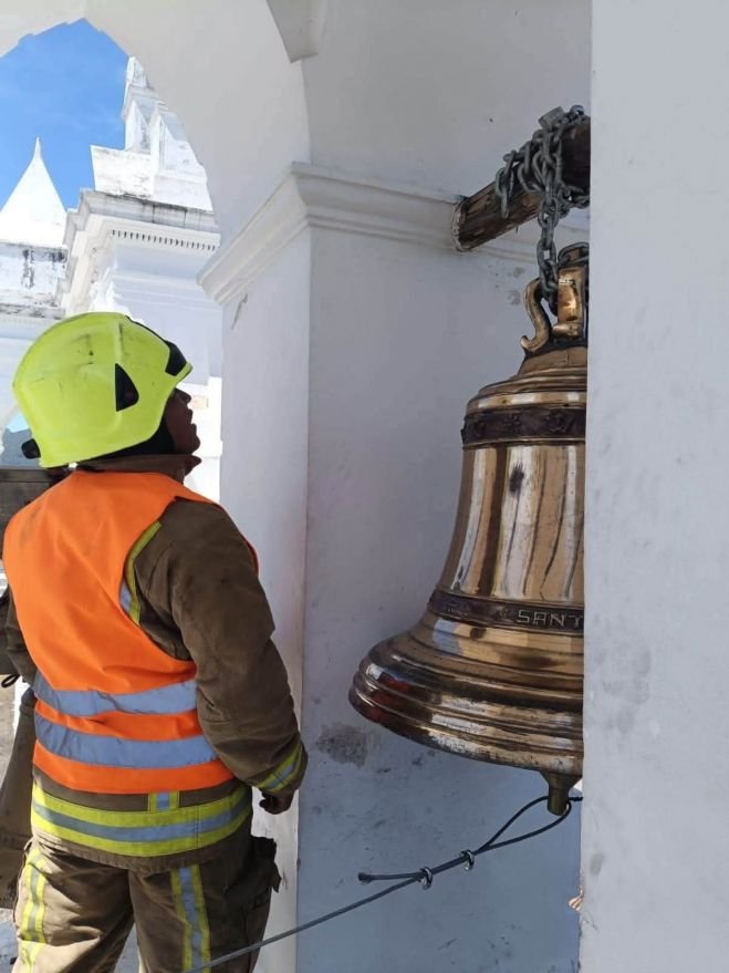 Protección Civil inspecciona inmuebles históricos tras sismo de magnitud 7.4