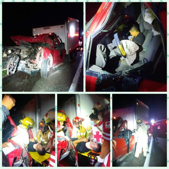 Un lesionado deja accidente en la carretera de cuota San Cristóbal-Tuxtla