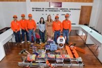 Fabiola Ricci fortalece la protecci&oacute;n de los bosques con entrega de equipo para brigadas de saneamiento forestal