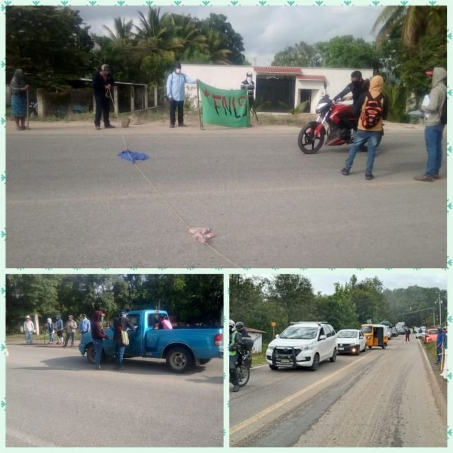 FNLS se manifiesta en las carreteras de Chiapas