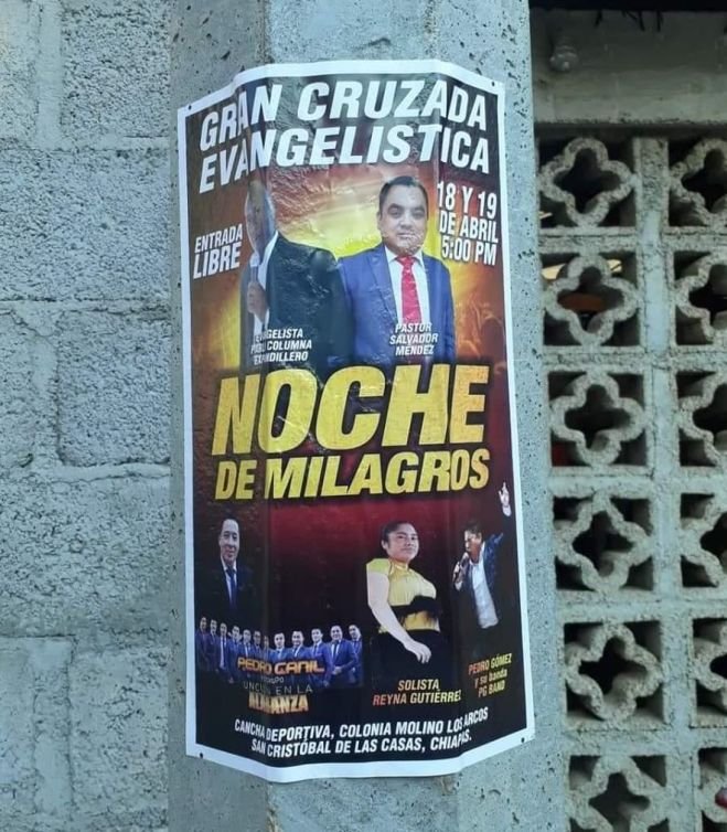 Realizarán evento evangelista a pesar de estar prohibido
