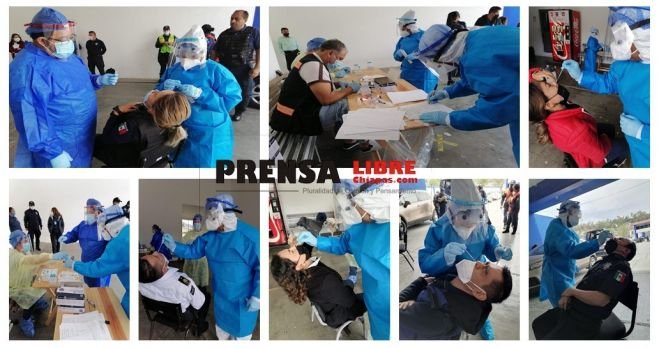 Policía Municipal y Distrito de Salud II refuerzan prevención de contagios por COVID-19