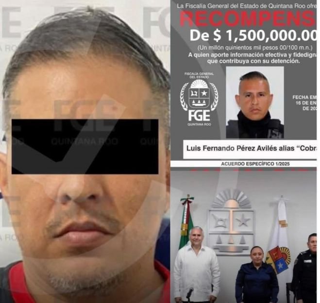 CAPTURAN AL COMANDANTE “COBRA”, POLICÍA QUE DESAPARECÍA A PERSONAS 