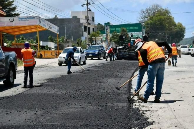 Inicia reencarpetamiento de la carretera San Crist&oacute;bal&ndash;Chamula