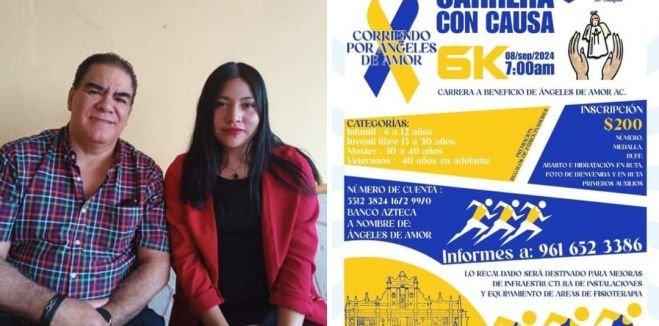 Realizarán carrera a beneficio de &quot;Ángeles de Amor&quot;