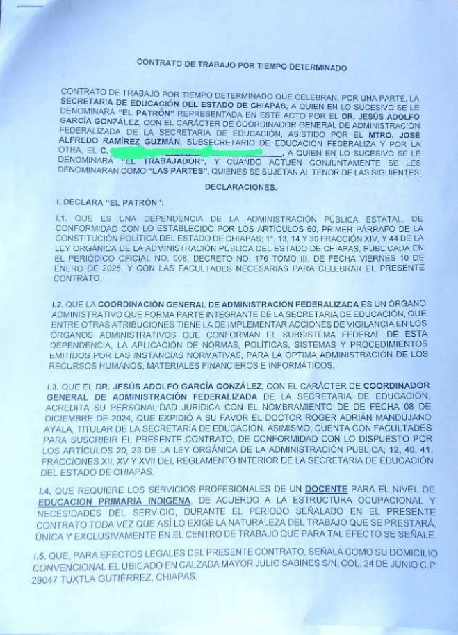 Docentes interinos en Chiapas reportan adeudos salariales y presuntas irregularidades administrativas