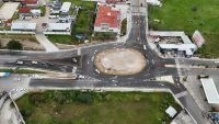 San Crist&oacute;bal abre nueva rotonda de acceso, se exhorta conducir con precauci&oacute;n