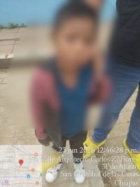 Polic&iacute;a Municipal resguarda y auxilia a menor extraviado en San Crist&oacute;bal de Las Casas
